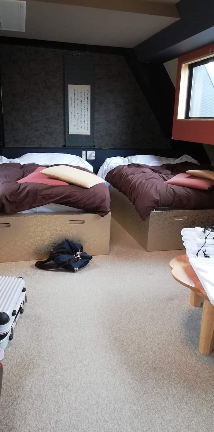 Sanurais hostel family room's beds